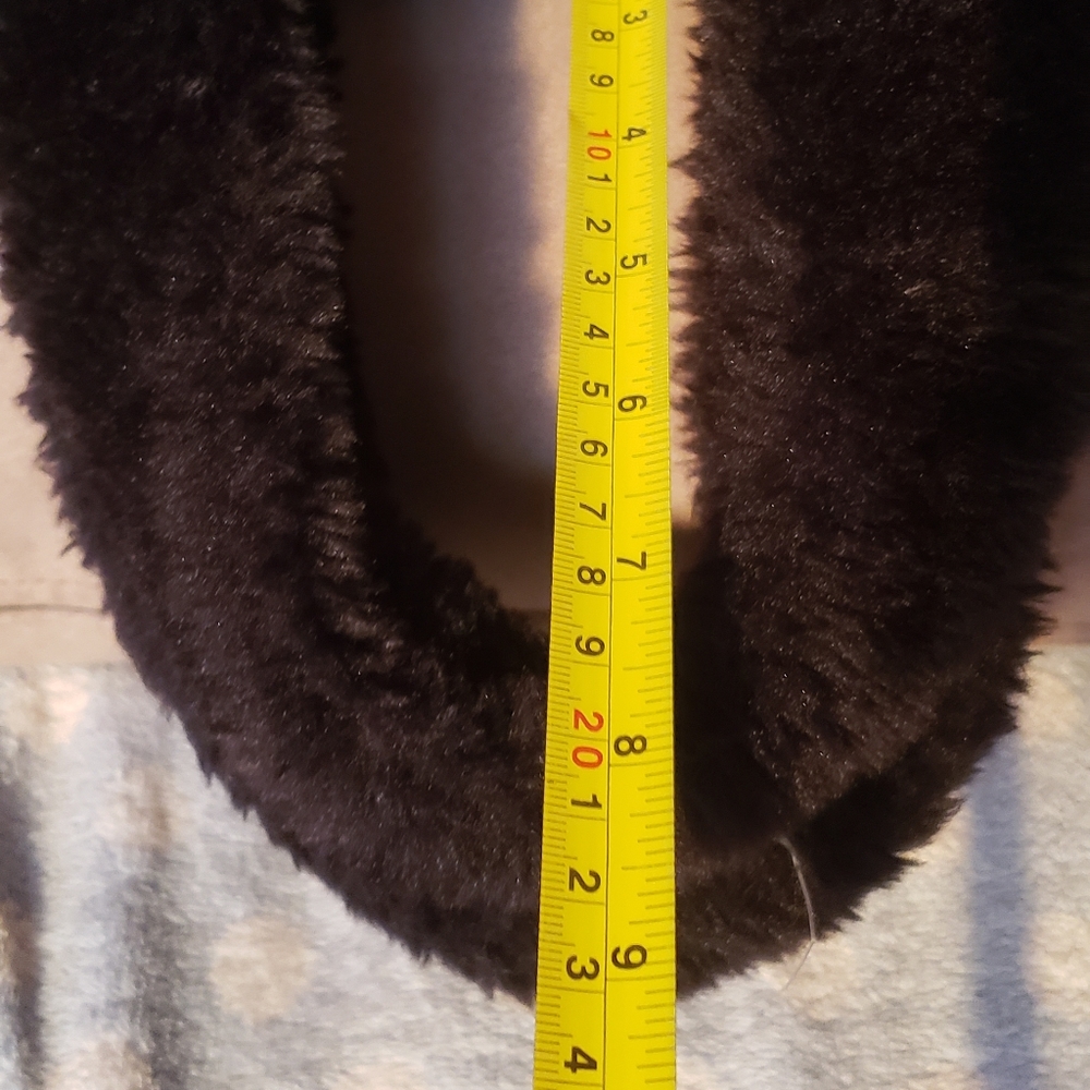 Faux leather fur trimmed tote bag - Picture 4 of 10